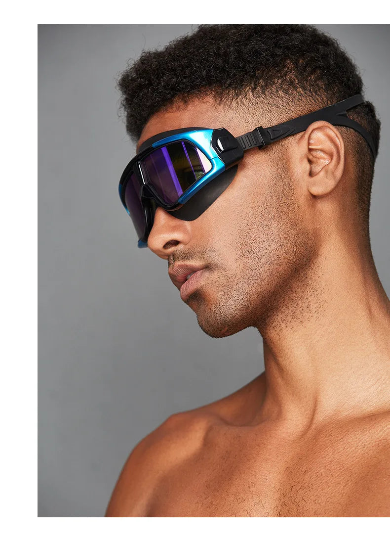 🥽 HD Anti-Fog Swimming Goggles – Large Frame