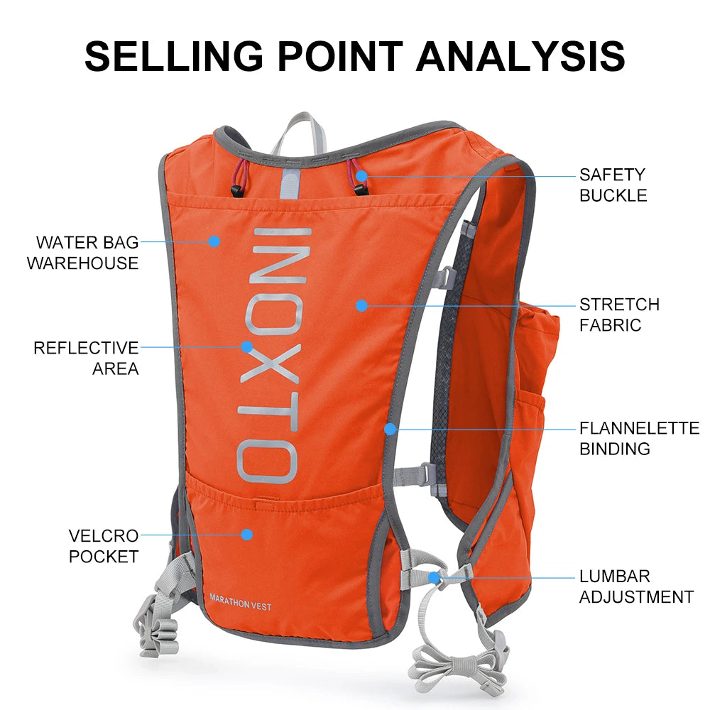 5L Hydration Running Backpack – Quick-Dry Lightweight Water Pack for Marathon & Cycling