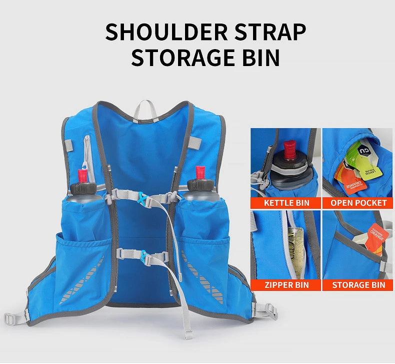 5L Hydration Running Backpack – Quick-Dry Lightweight Water Pack for Marathon & Cycling
