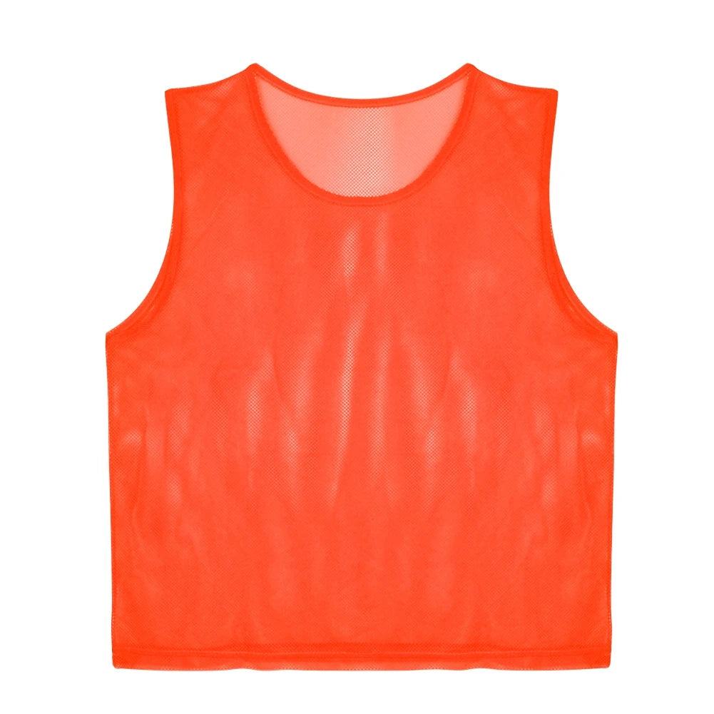 6/12PCS Soccer Training Pinnies – Breathable Team Sports Vests
