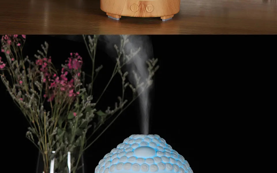 Buddha Head Essential Oil Diffuser – 100ml Aromatherapy Ultrasonic Humidifier with LED Night Light