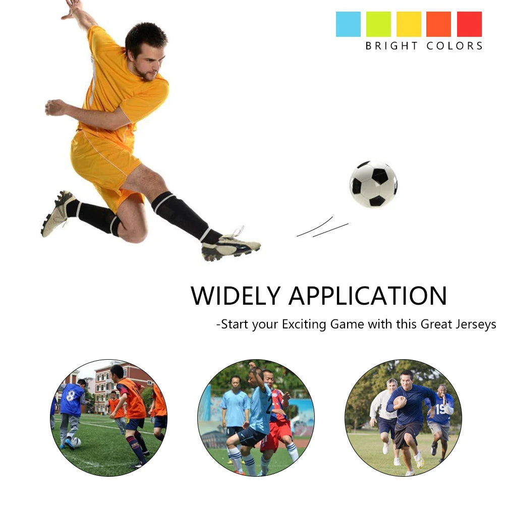 6/12PCS Soccer Training Pinnies – Breathable Team Sports Vests