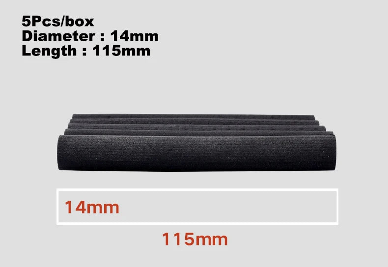 5pcs Smokeless Moxa Sticks – 14×115mm Herbal Acupuncture Massage Rolls