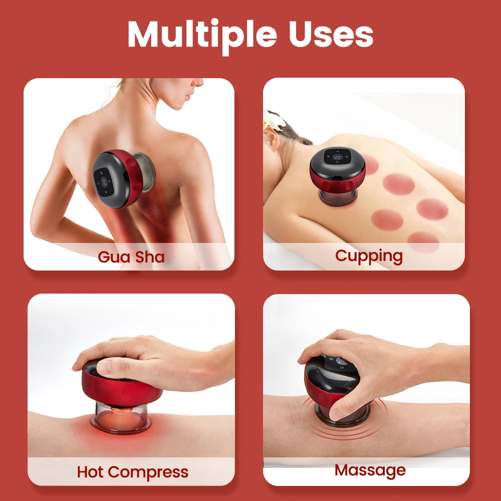 🧘 Vacuum Cupping Therapy Set – Chinese Suction Massage Jars for Slimming
