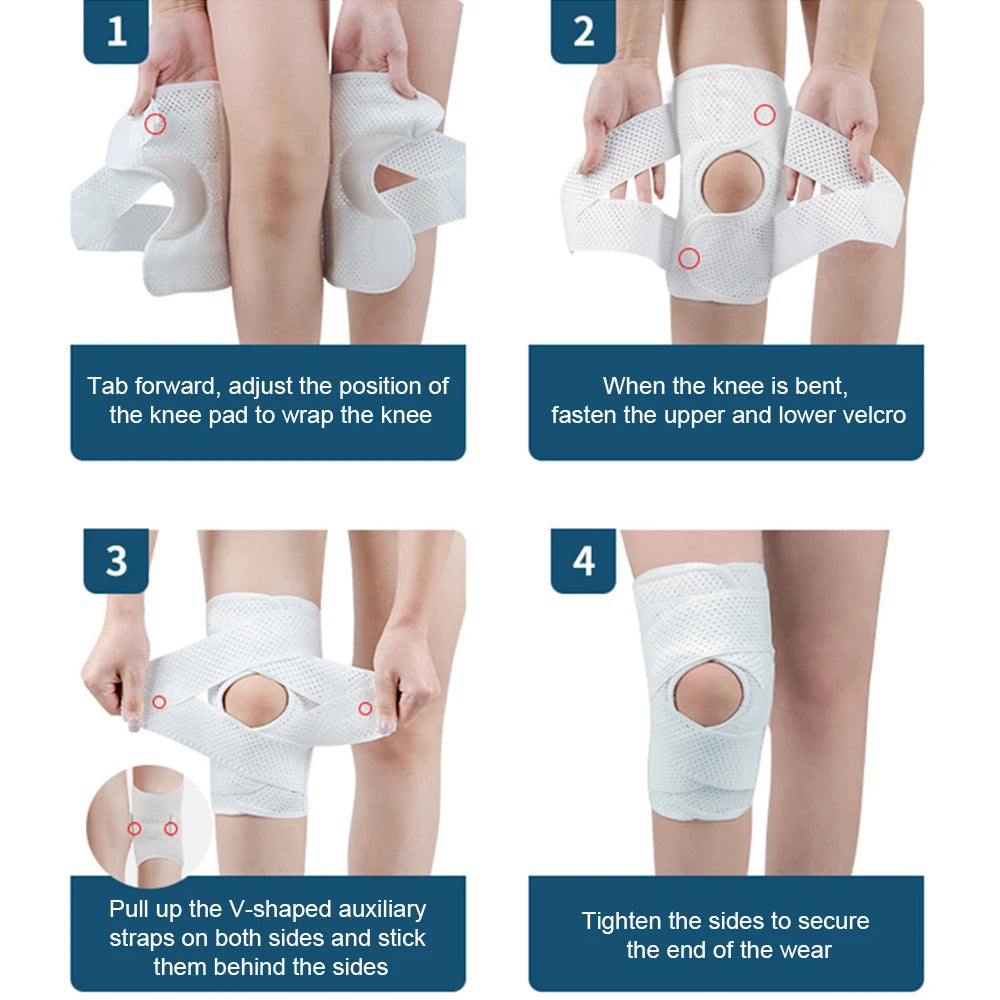 Adjustable Knee Brace w/ Side Stabilizers – Meniscus Tear & Arthritis Pain Relief