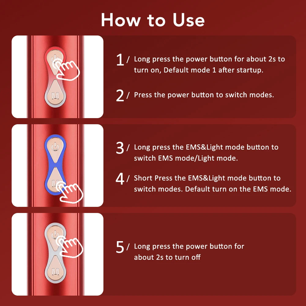 LED Scalp Massage Brush – EMS Hair Growth Comb with Oil Applicator & Light