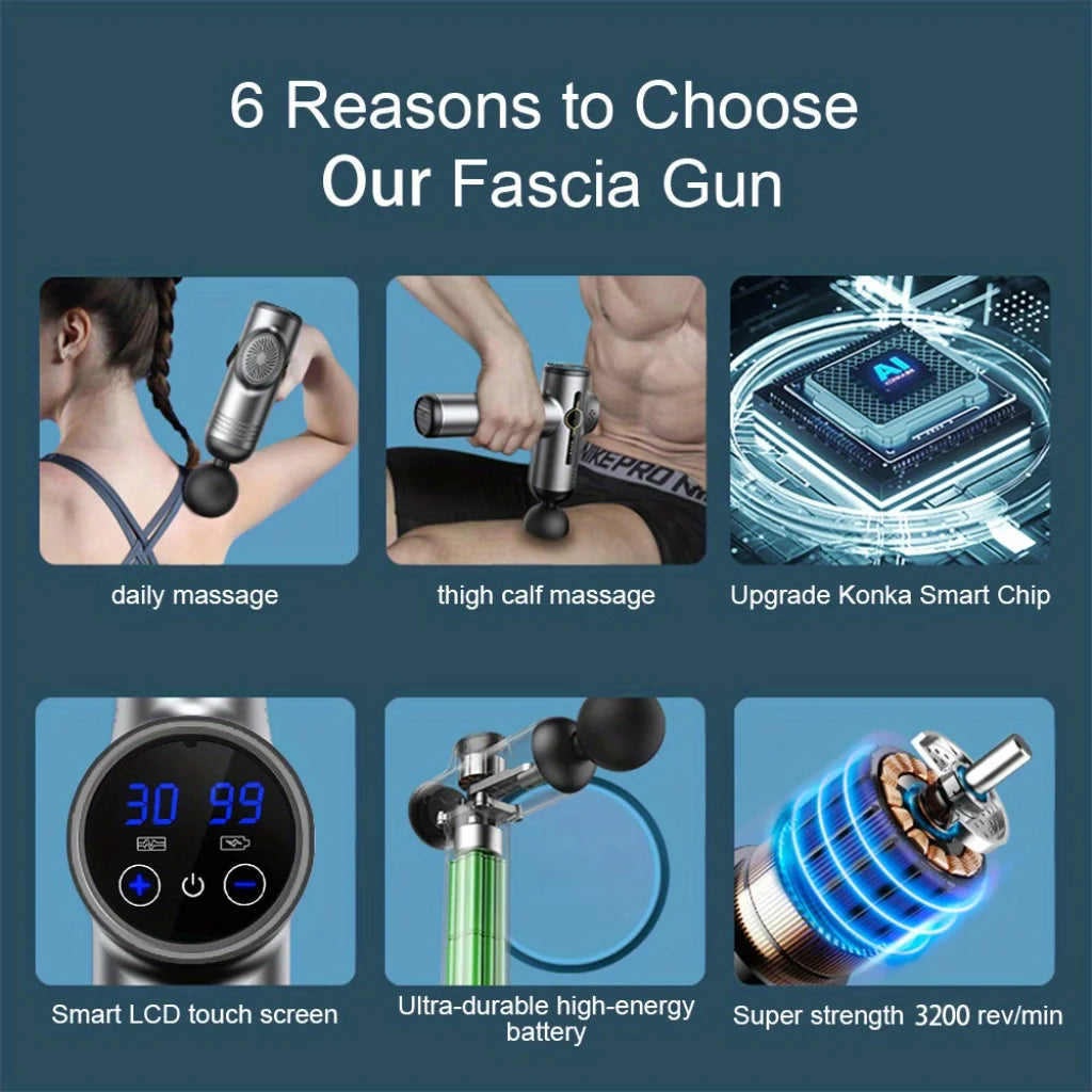 99-Speed Muscle Massage Gun – Professional Deep Tissue Massager for Neck & Back Pain