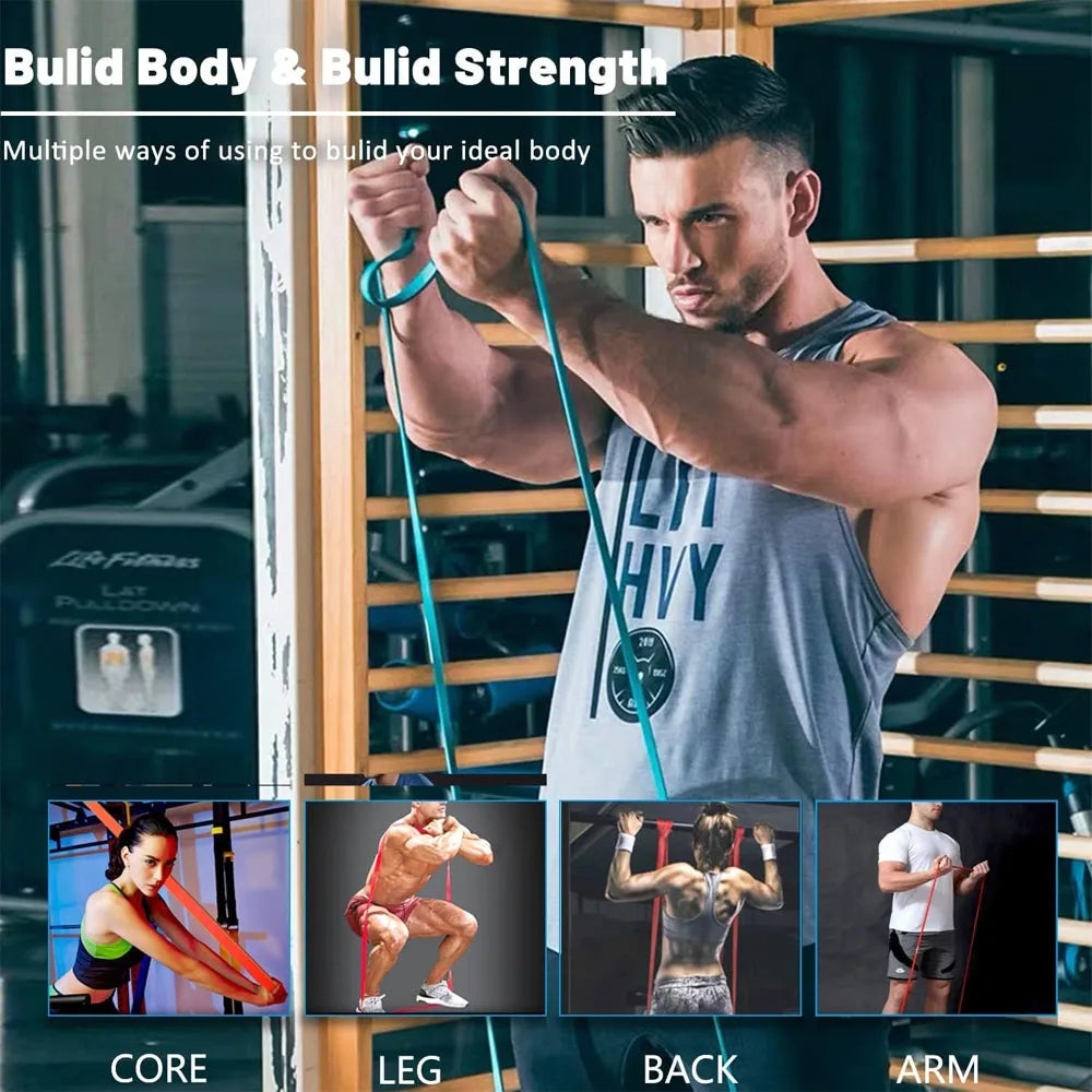 Heavy Resistance Band Set – Latex Strength Training & Pull-Up Assist Bands