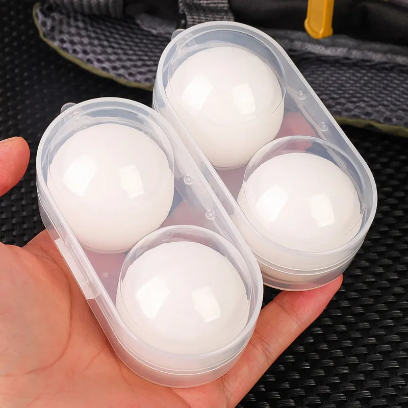 1–5pcs Ping Pong Ball Box – Hard Plastic Storage Case with Keychain