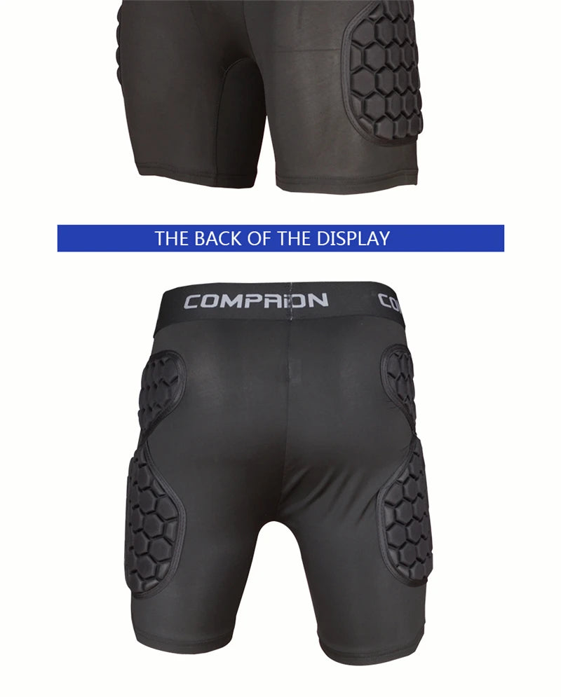 🩳 Goalkeeper Padded Shorts – EVA Sponge Hip Pad Protection Gear