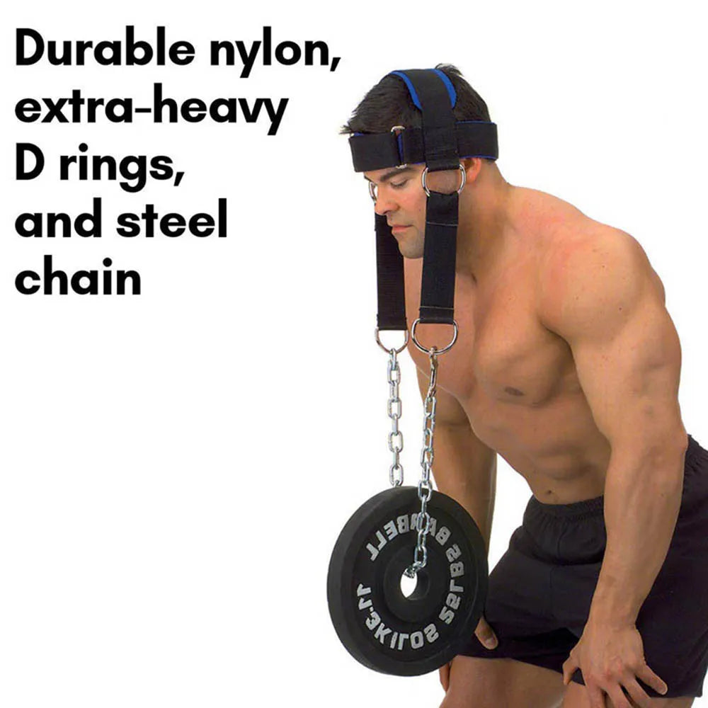 Neck Strength Trainer Head Harness – Adjustable Weight Training Strap