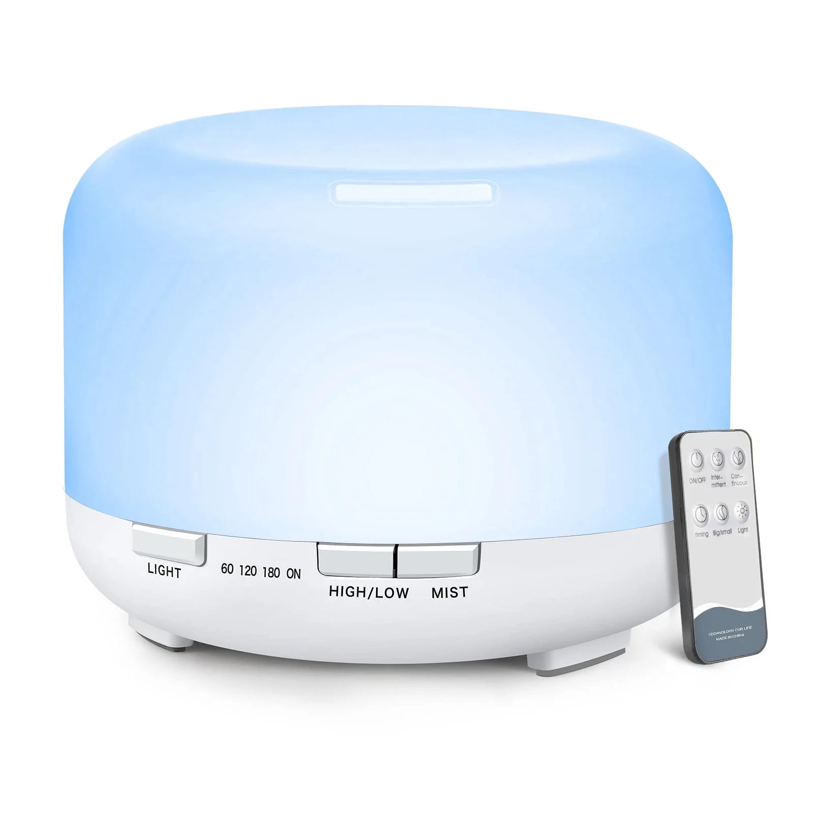 500ml Essential Oil Diffuser – Remote Control Aromatherapy Ultrasonic Humidifier for Home & Office