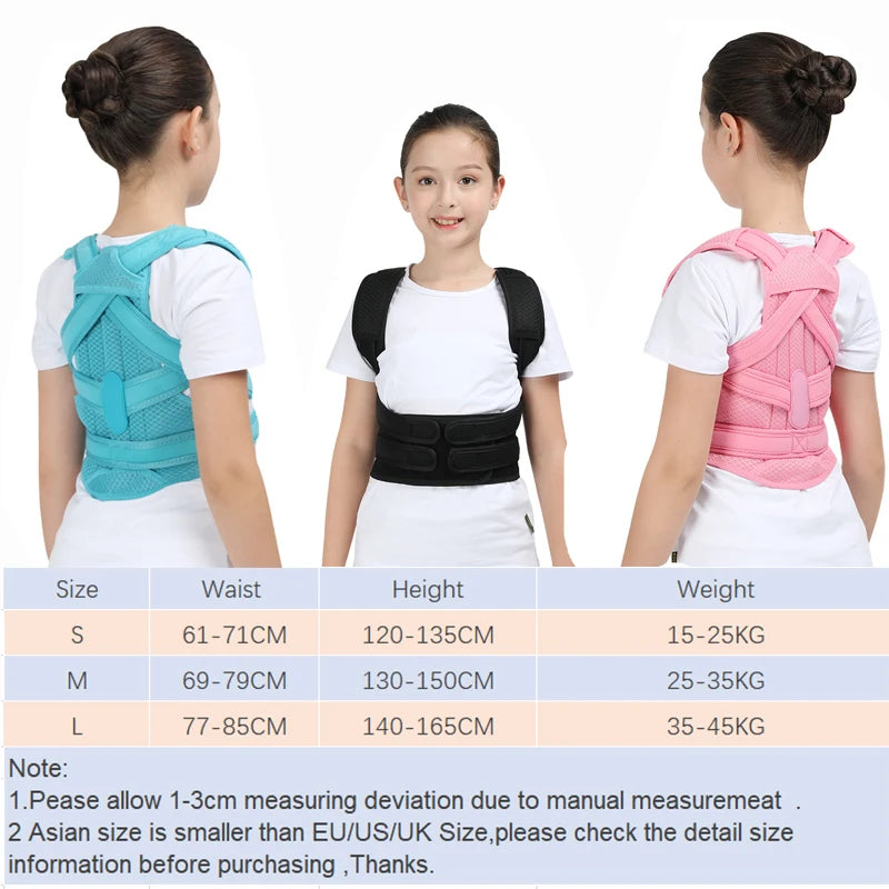 Posture Corrector Belt – Adjustable Shoulder & Waist Support for Adults & Kids
