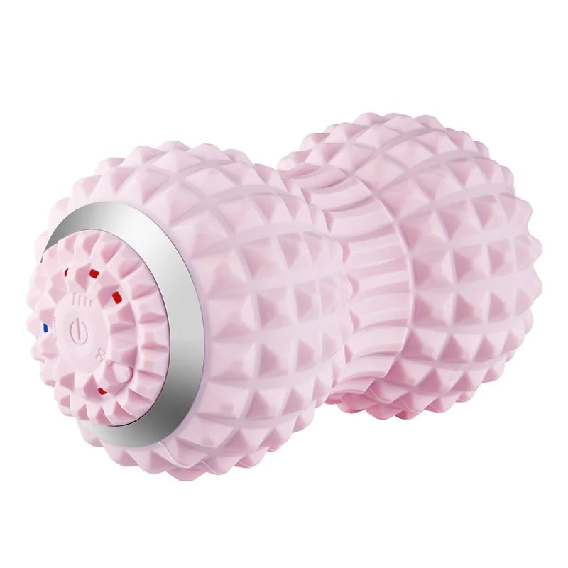 Vibrating Peanut Massage Ball – 4-Speed Electric USB Foam Roller Ball