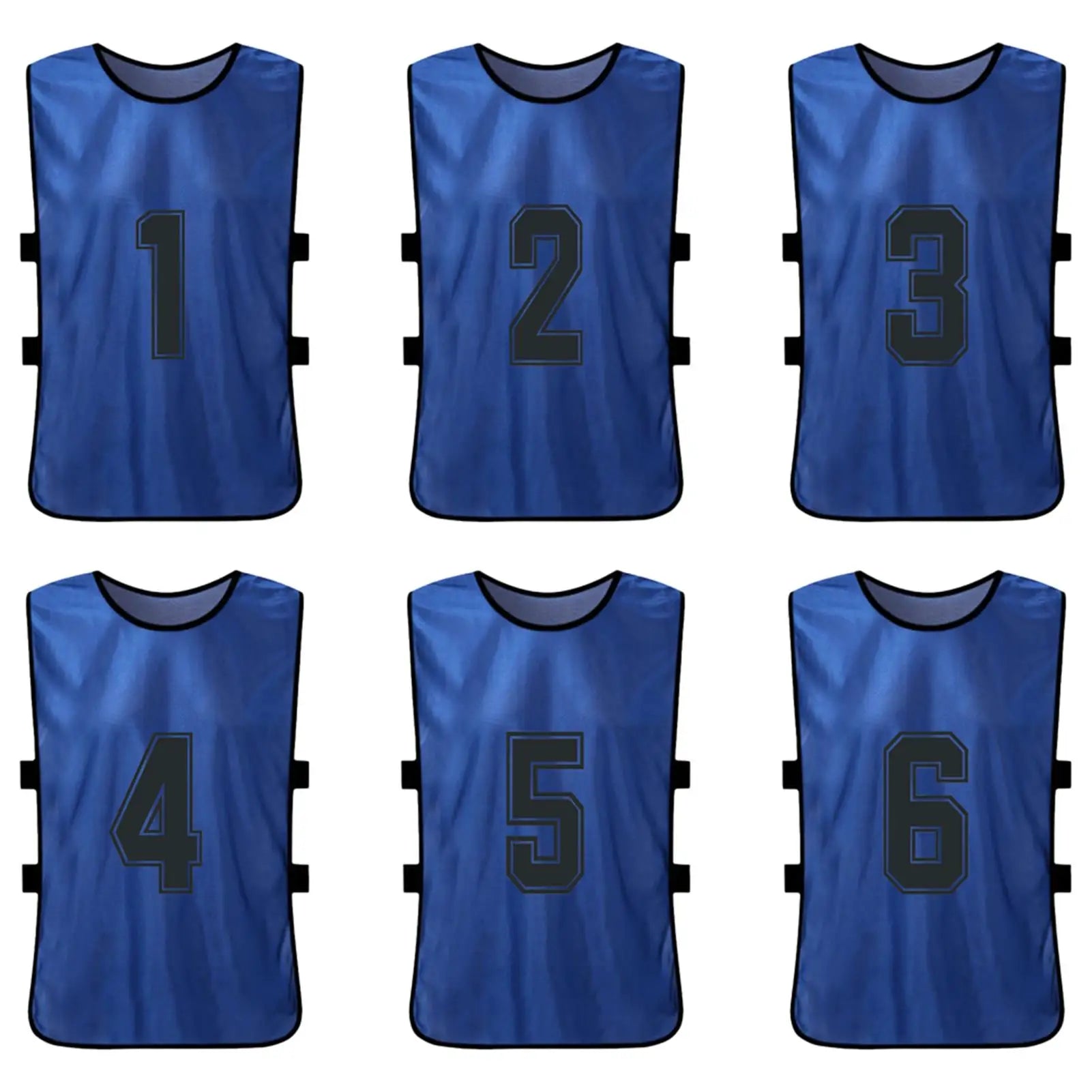 6/12PCS Kids Soccer Pinnies – Quick Dry Youth Sports Jerseys