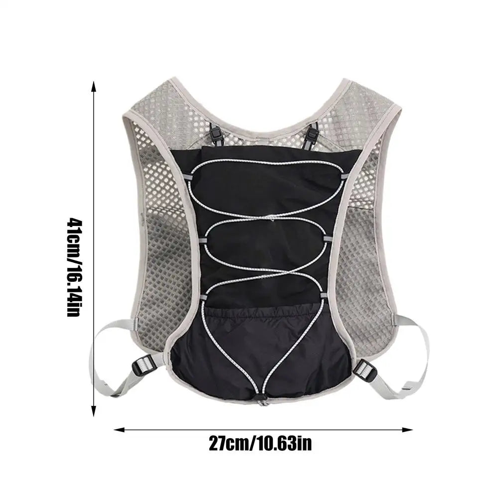 5L Reflective Hydration Running Vest – Lightweight Water Pack Marathon Cycling