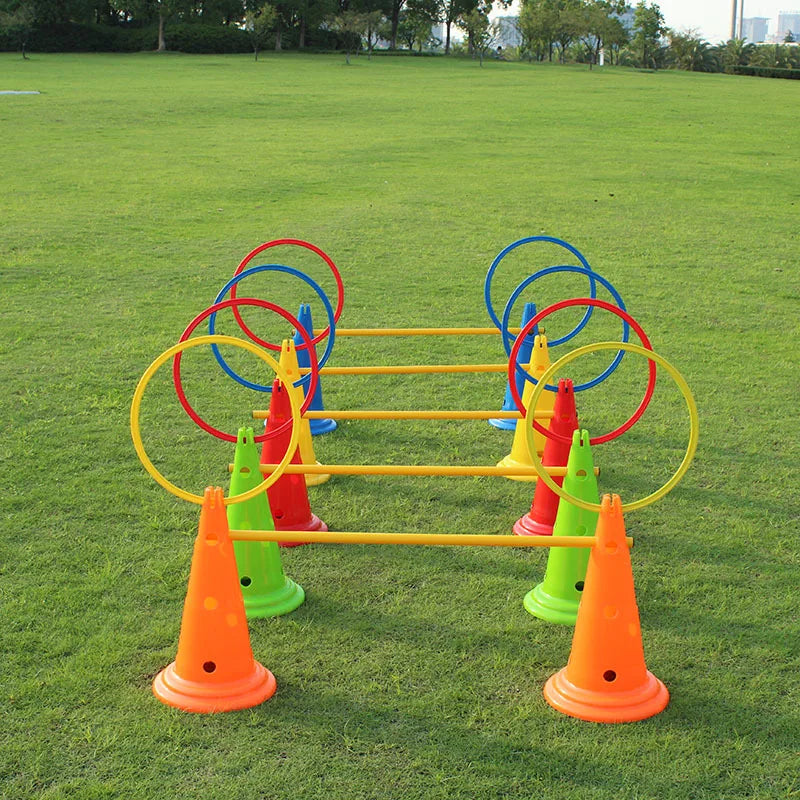 10PCS Agility Training Rings – Speed & Footwork Training Equipment for Soccer & Sports