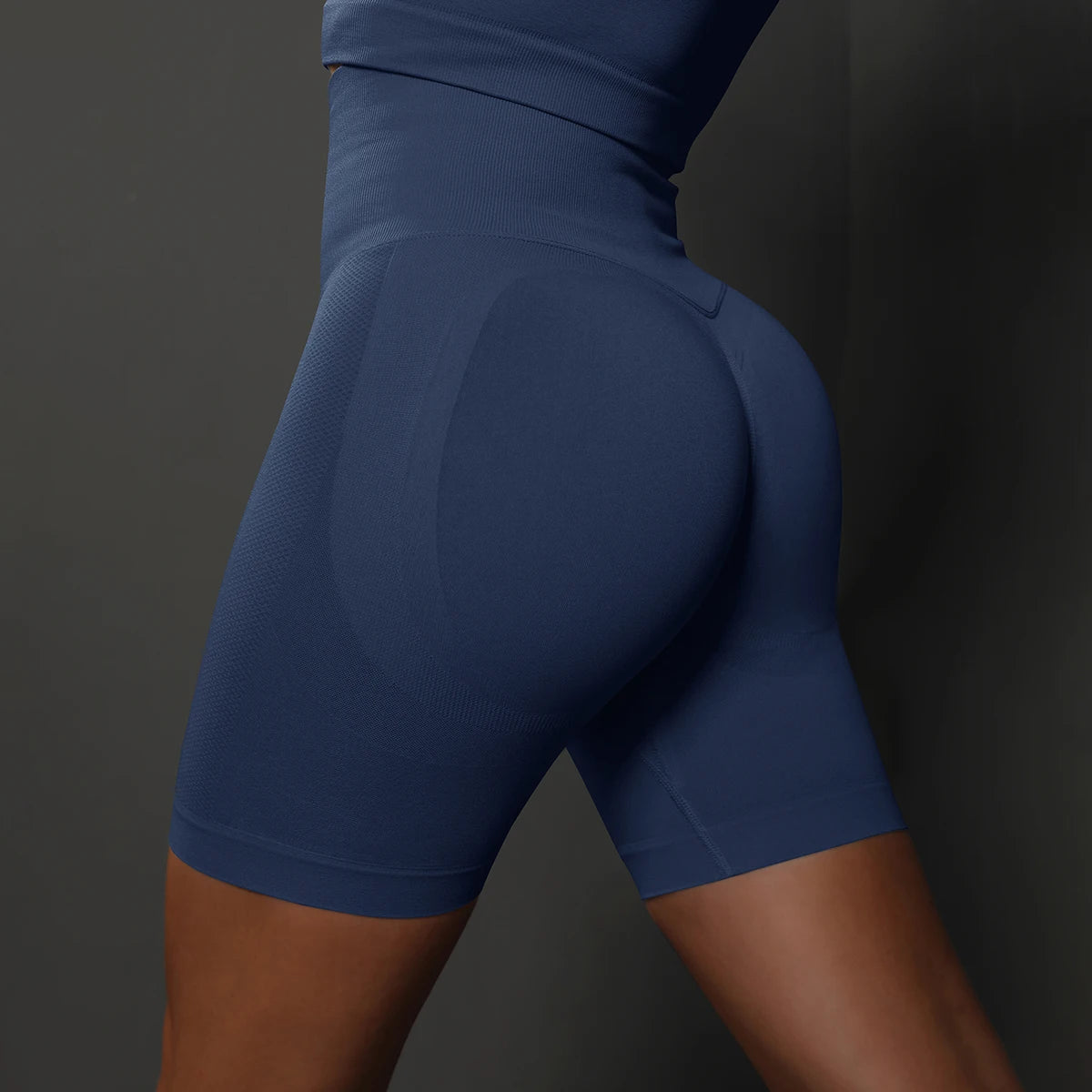 🩳 Seamless Yoga Shorts for Women – High Waist Push-Up Fit