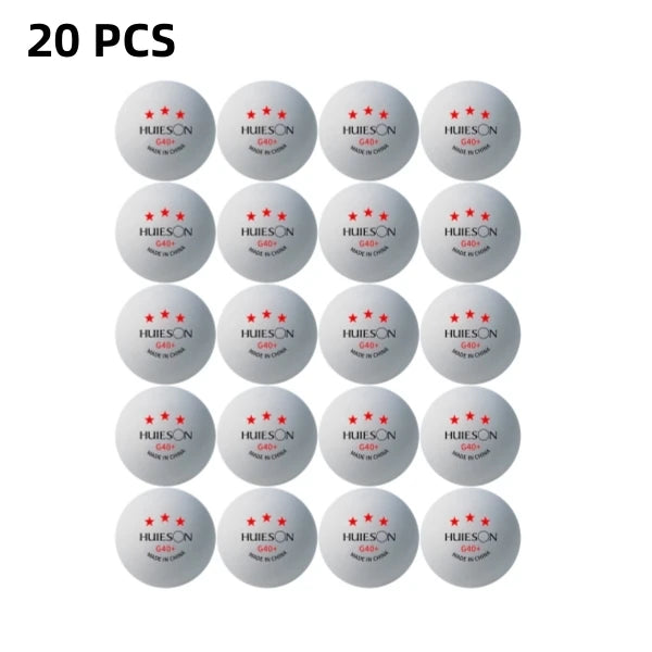 Huieson 3-Star Ping Pong Balls – ABS+ Training & Competition Table Tennis Balls, Durable Spin Control