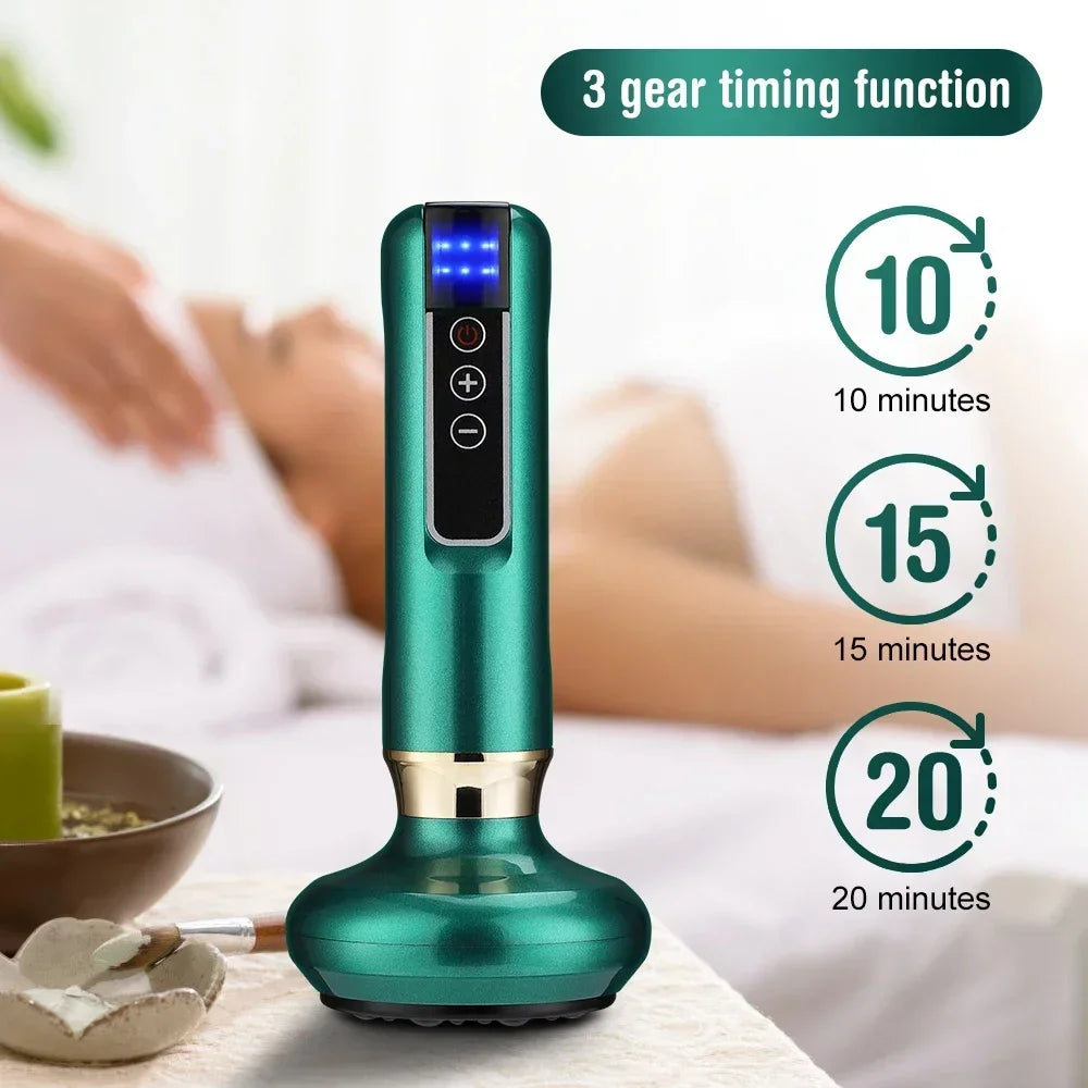 Tricolor Electric Gua Sha Massager – Anti-Cellulite Vacuum Therapy Cup