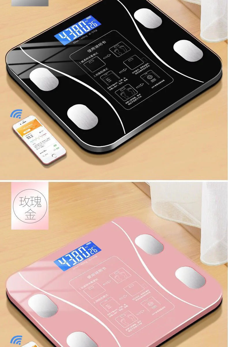 Smart Body Fat Scale Bluetooth – Digital Weight, BMI & Health Tracker App