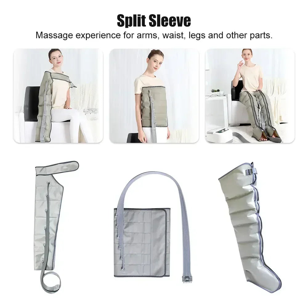 6-Cavity Air Compression Massager Parts – Leg Calf Waist Arm Lymph Drainage Accessories