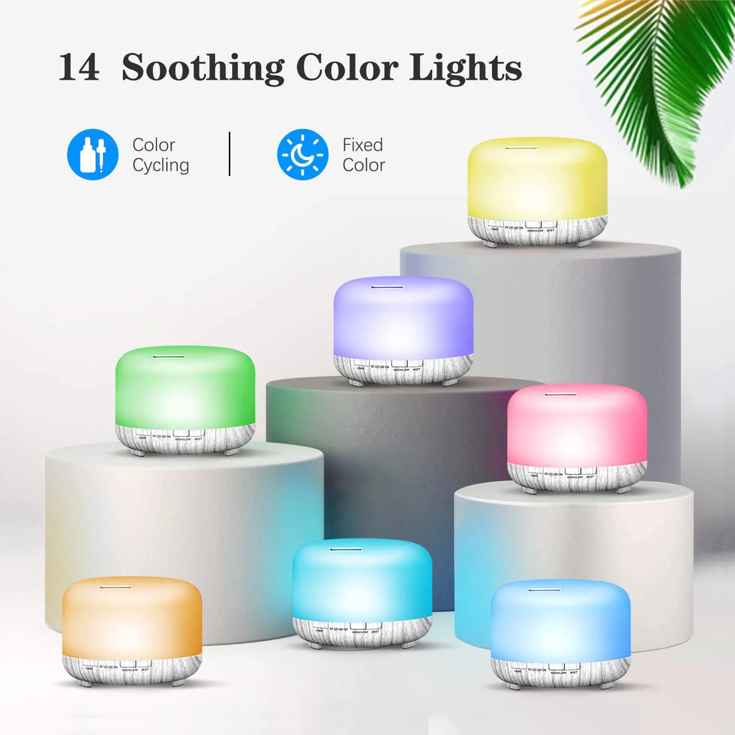 500ml Essential Oil Diffuser – Remote Control Aromatherapy Ultrasonic Humidifier for Home & Office