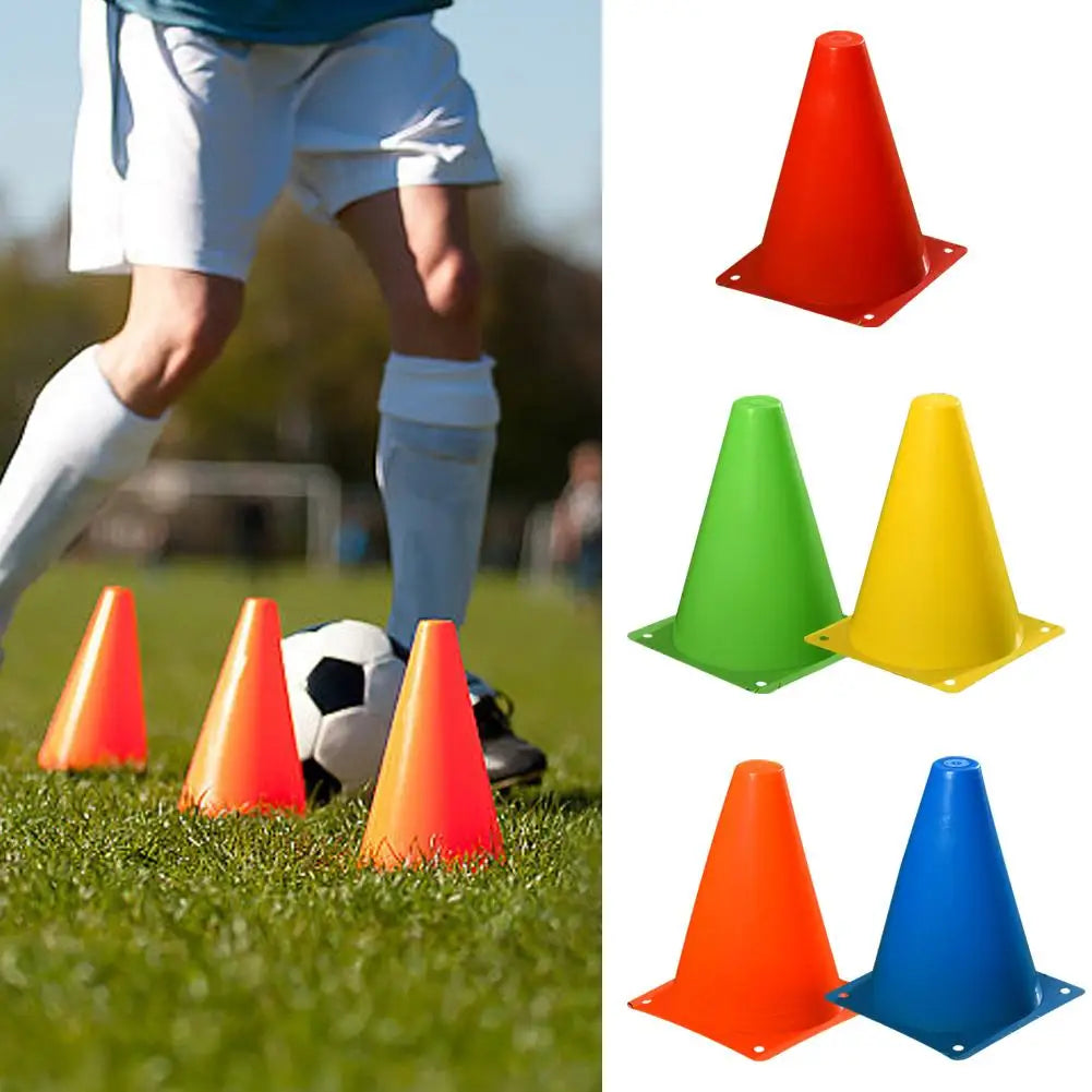10PCS Soccer Training Marker Cones – Lightweight Football Practice Drill Cups