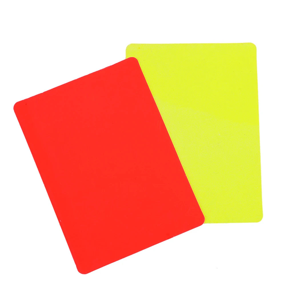 🟥🟨 2/10pcs PVC Referee Red Yellow Cards – Soccer Match Warning Tools