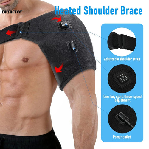 ♨️ Electric Heated Shoulder Wrap – USB Therapy Pad for Back, Neck, & Joint Pain Relief