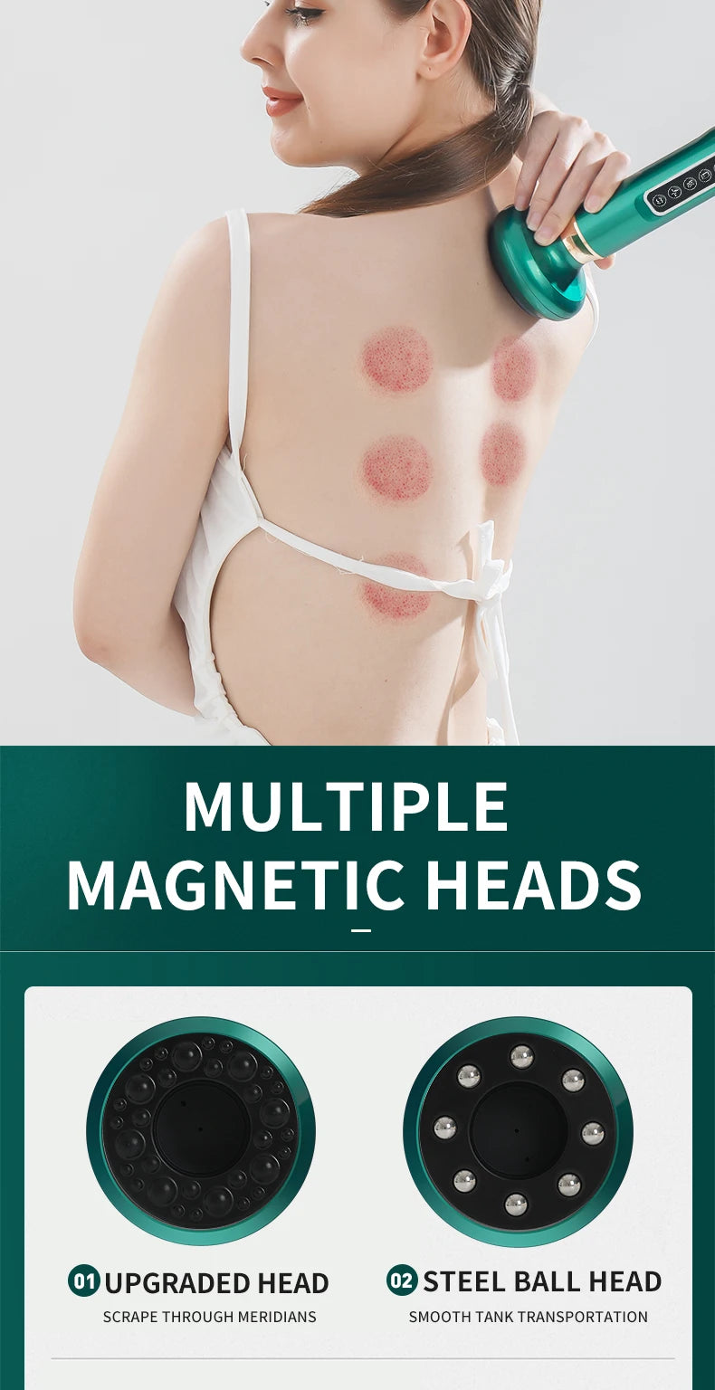 Tricolor Electric Gua Sha Massager – Anti-Cellulite Vacuum Therapy Cup