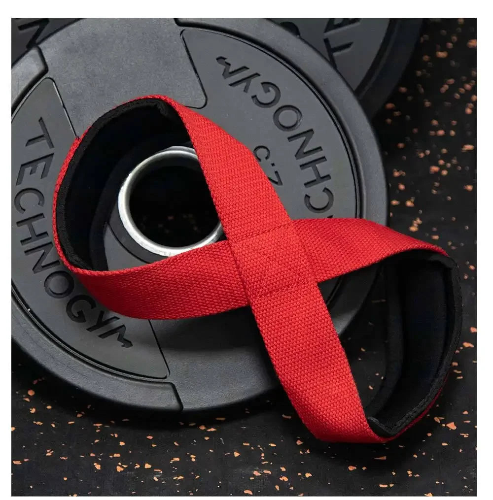 Figure 8 Lifting Straps – Padded Deadlift Wrist Wraps for Gym & Powerlifting
