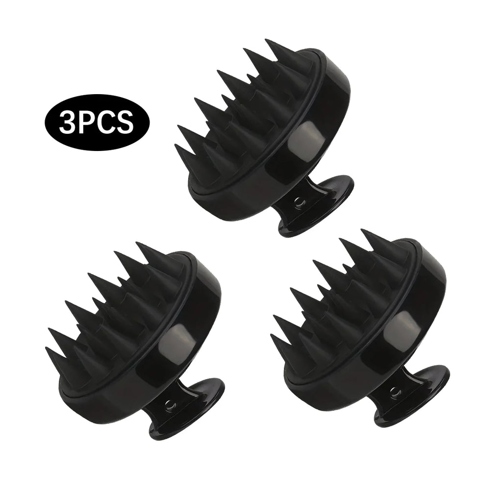 Silicone Scalp Shampoo Brush - Deep Cleaning Massage Comb for Hair Root & Itch Relief