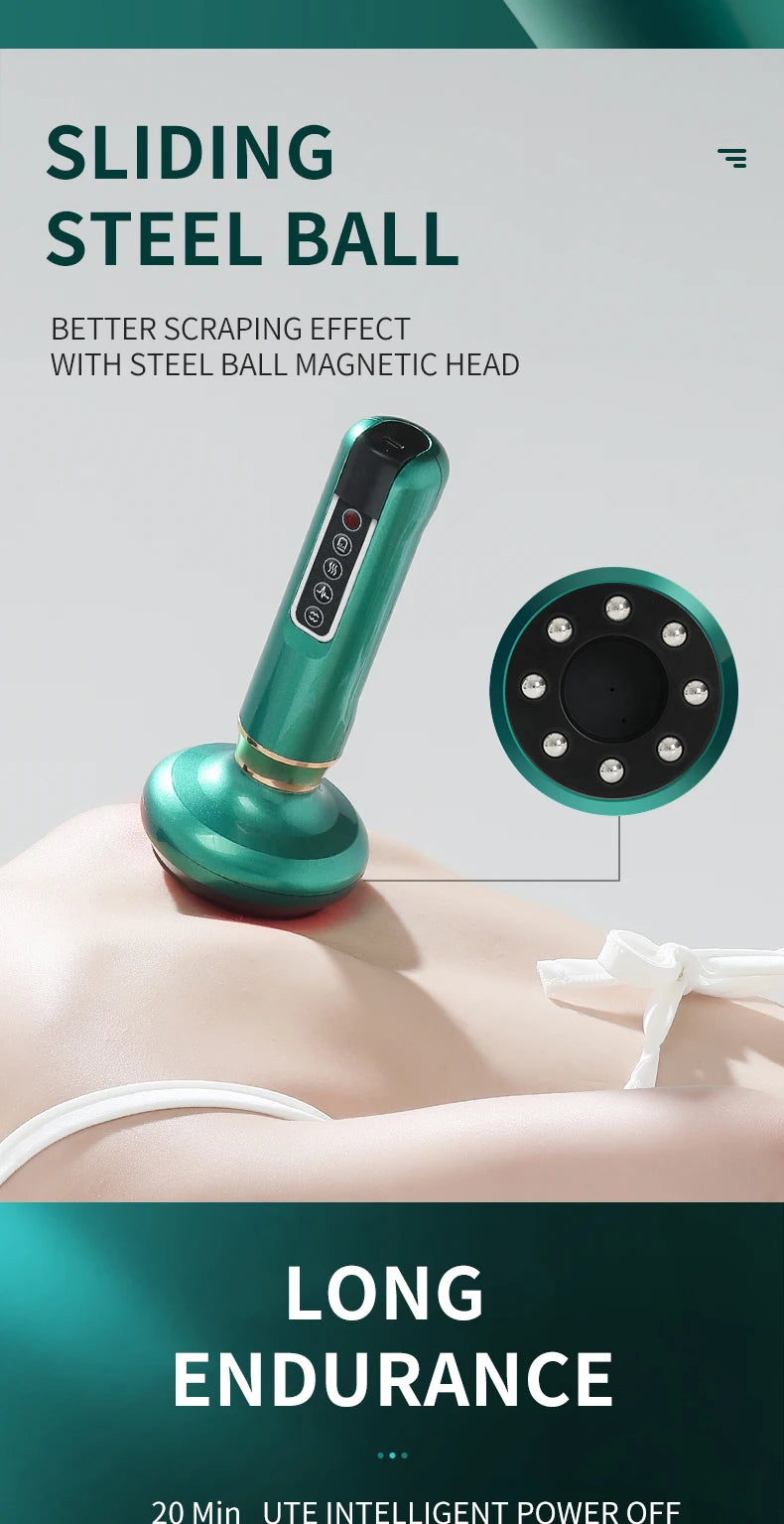 Tricolor Electric Gua Sha Massager – Anti-Cellulite Vacuum Therapy Cup