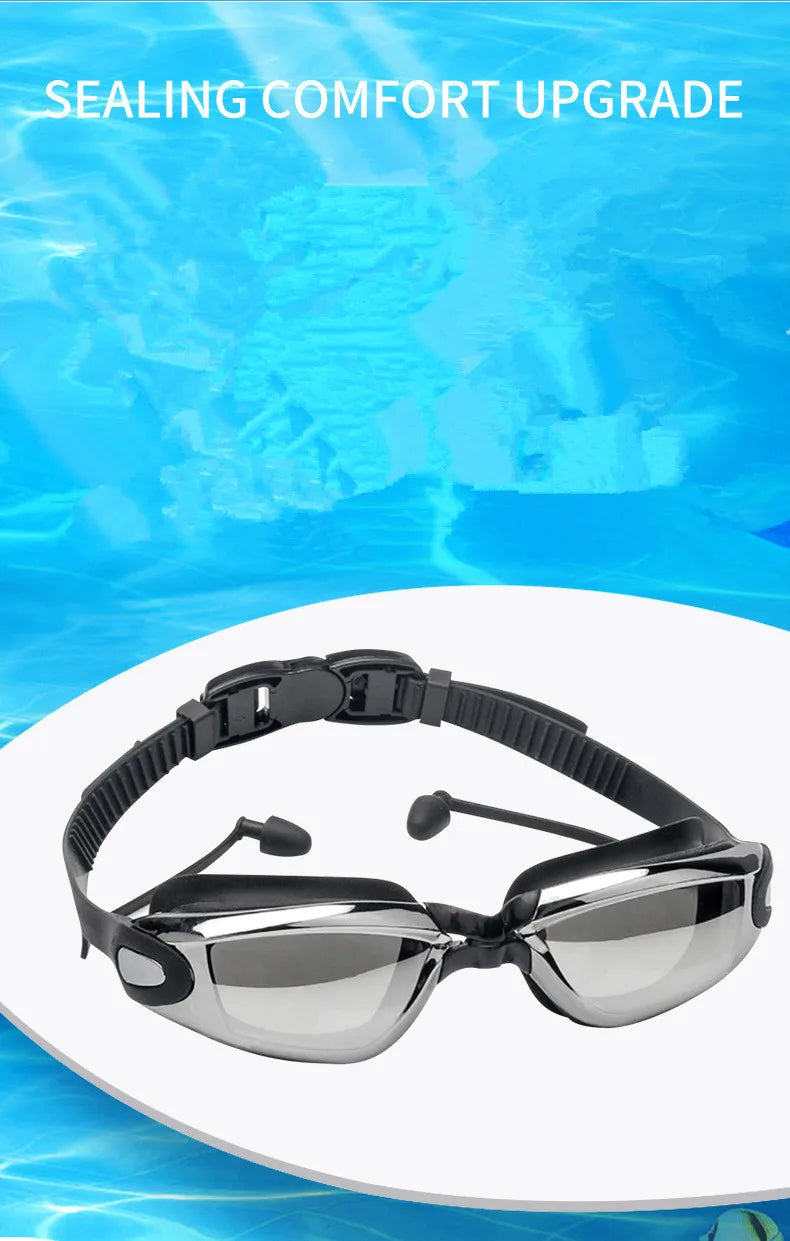 🥇 ARENA Pro Swim Goggles with Earplugs