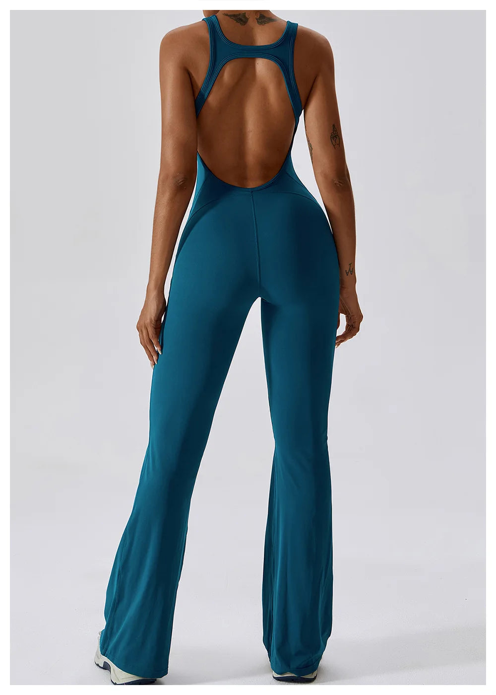 Women’s One-Piece Yoga Jumpsuit – Butt-Lifting Fitness Bodysuit for Workout & Gym