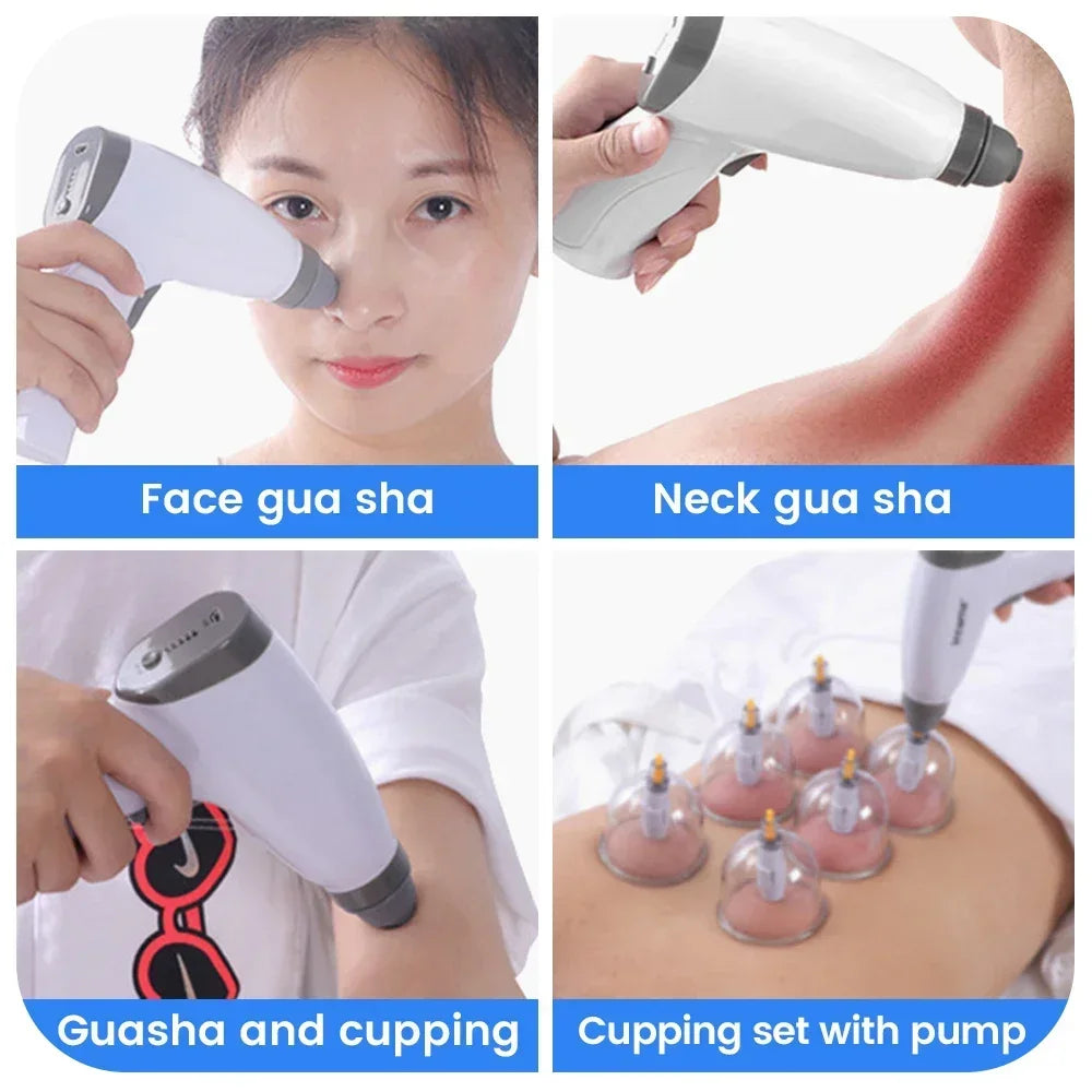Rechargeable Electric Cupping Set – Magnetic Therapy Scraping Massager for Slimming, Pain Relief & Muscle Recovery