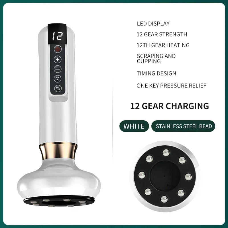 Tricolor Electric Gua Sha Massager – Anti-Cellulite Vacuum Therapy Cup