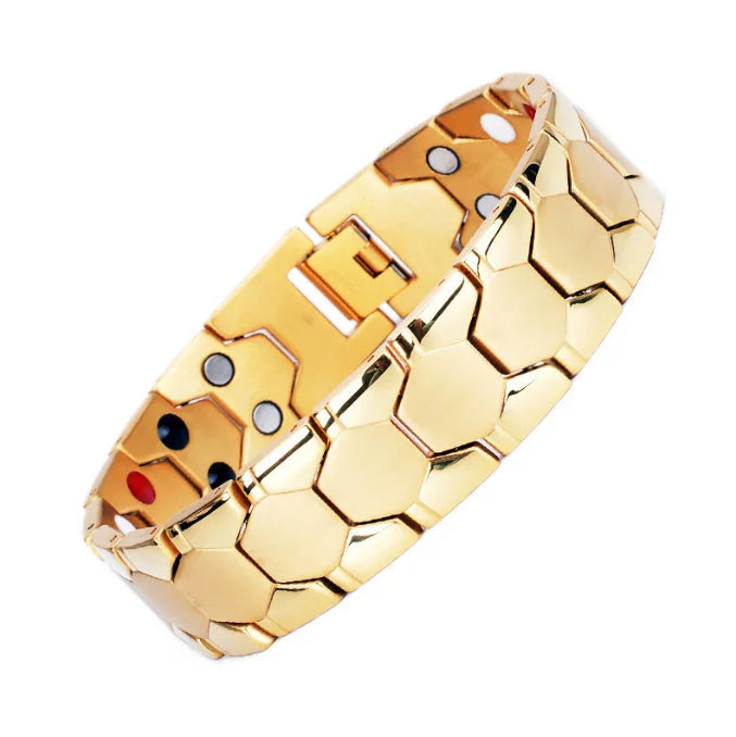 Men’s Magnetic Therapy Bracelet – Copper Healing Wristband for Arthritis Relief