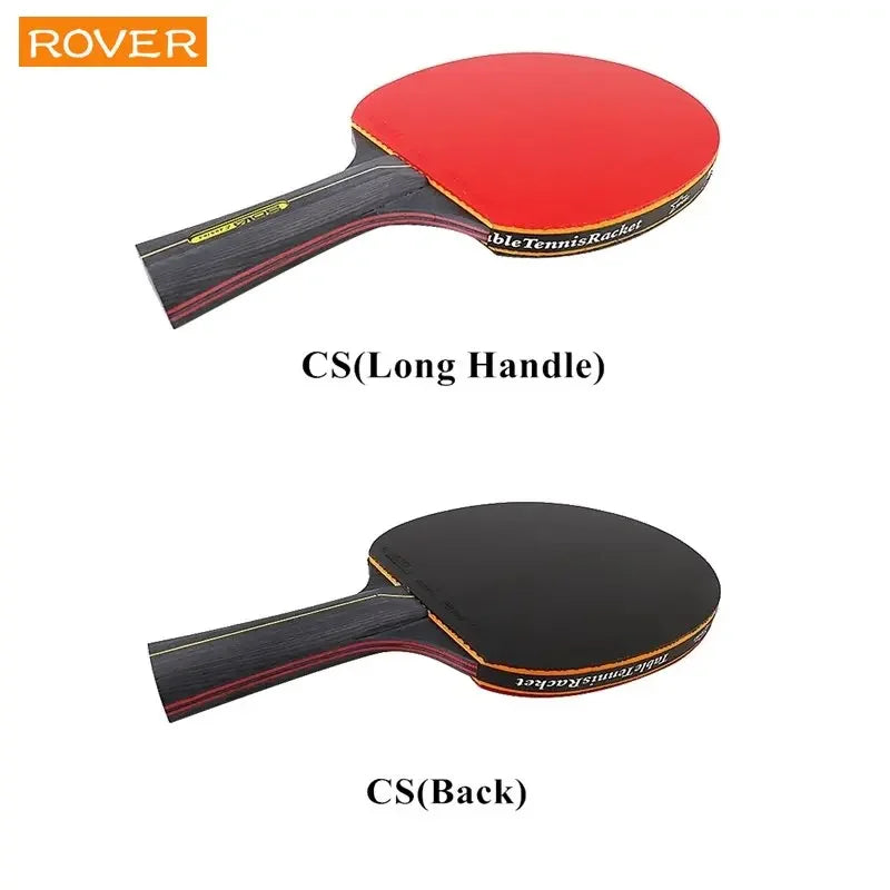 5/6 Star Professional Ping Pong Racket Set – 2 Bats + Bag
