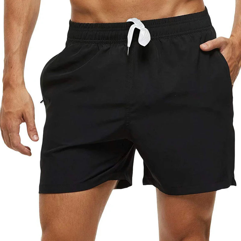 🩲 Men’s Swim Trunks with Mesh Lining – Soft & Breathable