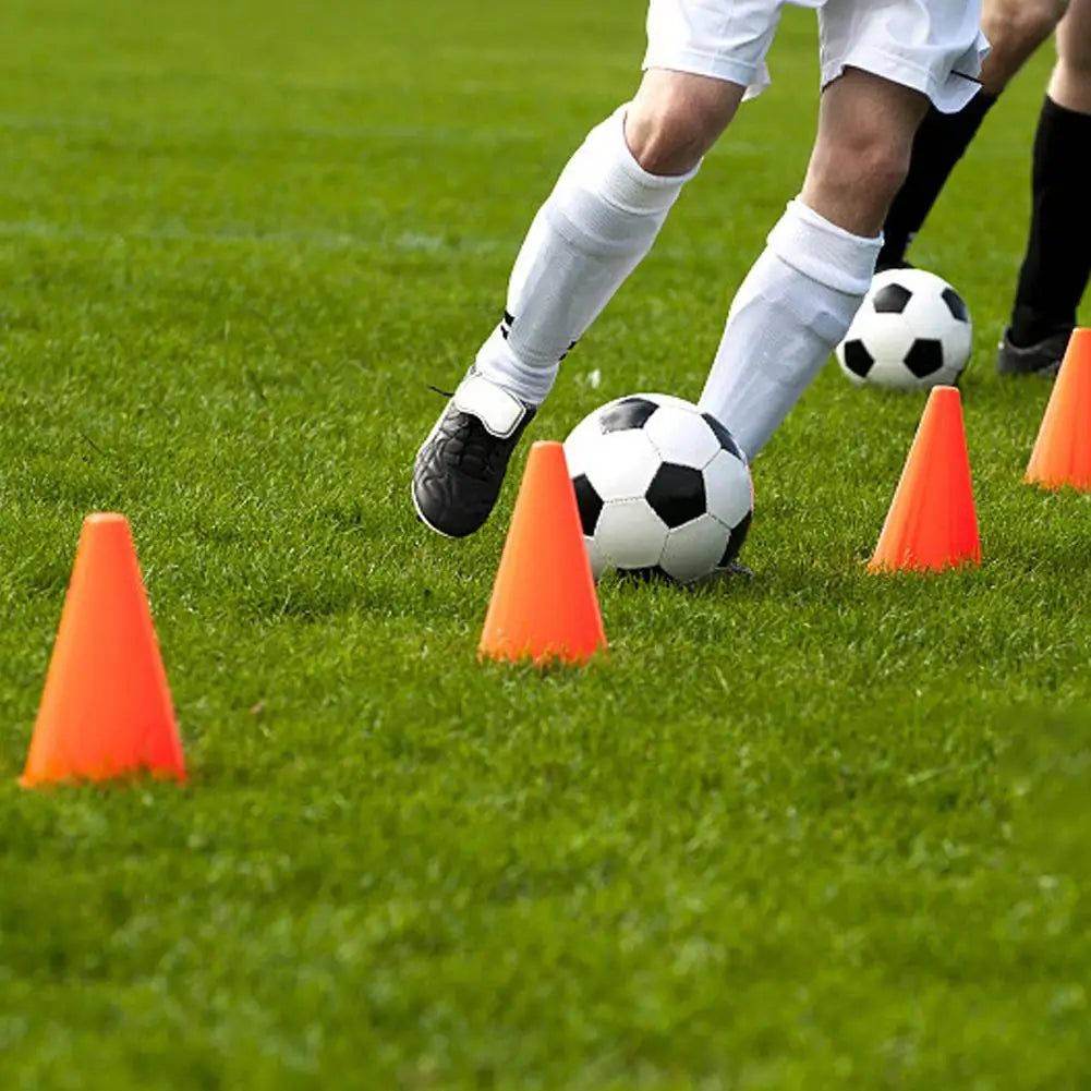 10PCS Soccer Training Marker Cones – Lightweight Football Practice Drill Cups