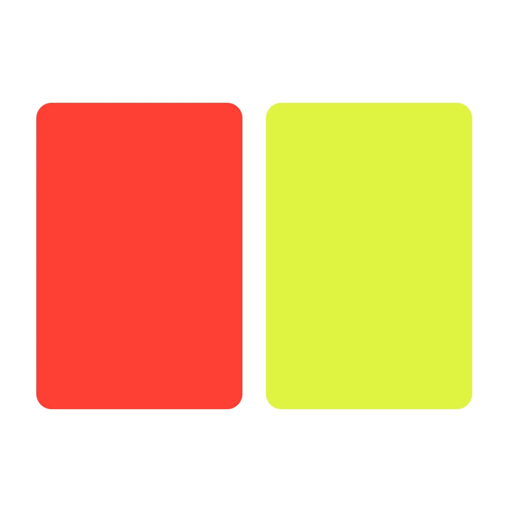 🟥🟨 2/10pcs PVC Referee Red Yellow Cards – Soccer Match Warning Tools