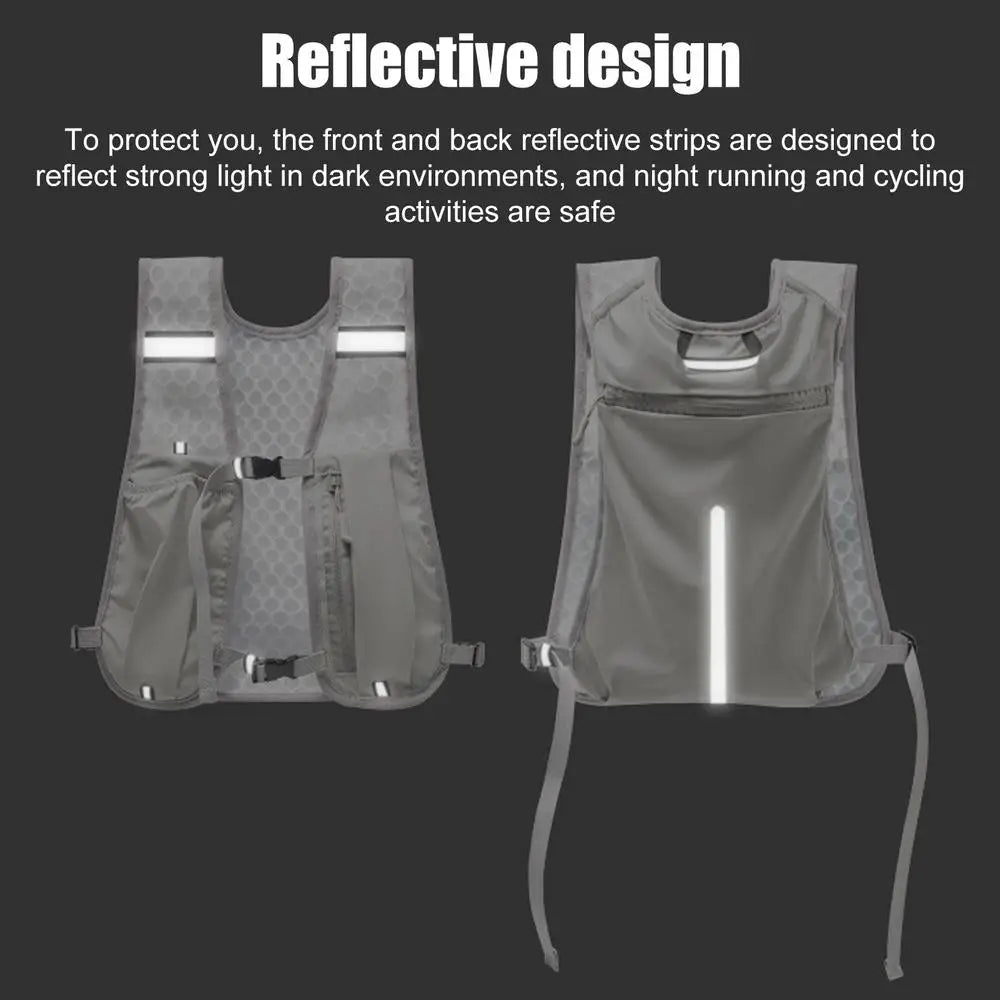 Lightweight Running Hydration Vest – Water Vest w/ Bottle Holder for Marathon Hiking
