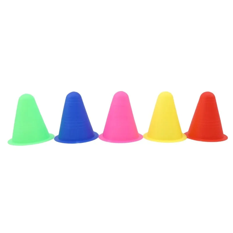 🚧 10PCS Skate Marker Cones – Soft Obstacle Cones for Rollerskates Football & Soccer