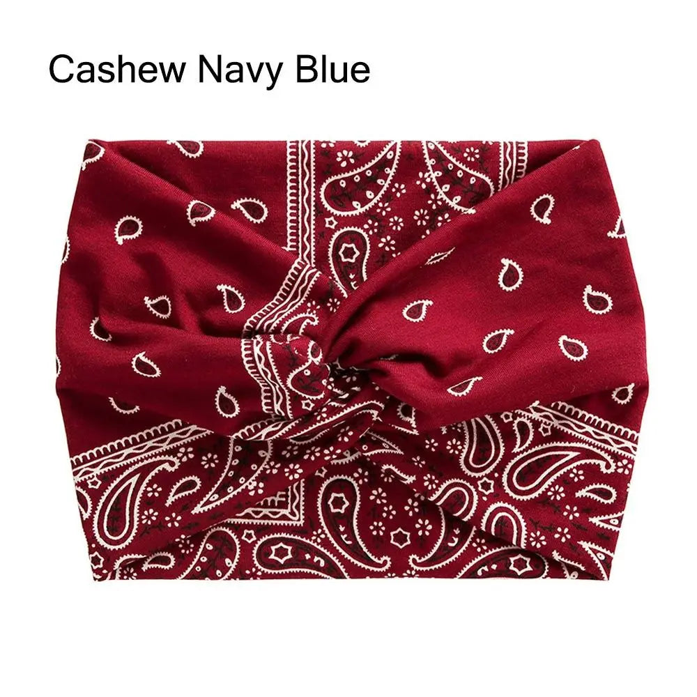 Colorful Wide Workout Headbands – Extra Large Boho Turban Wraps