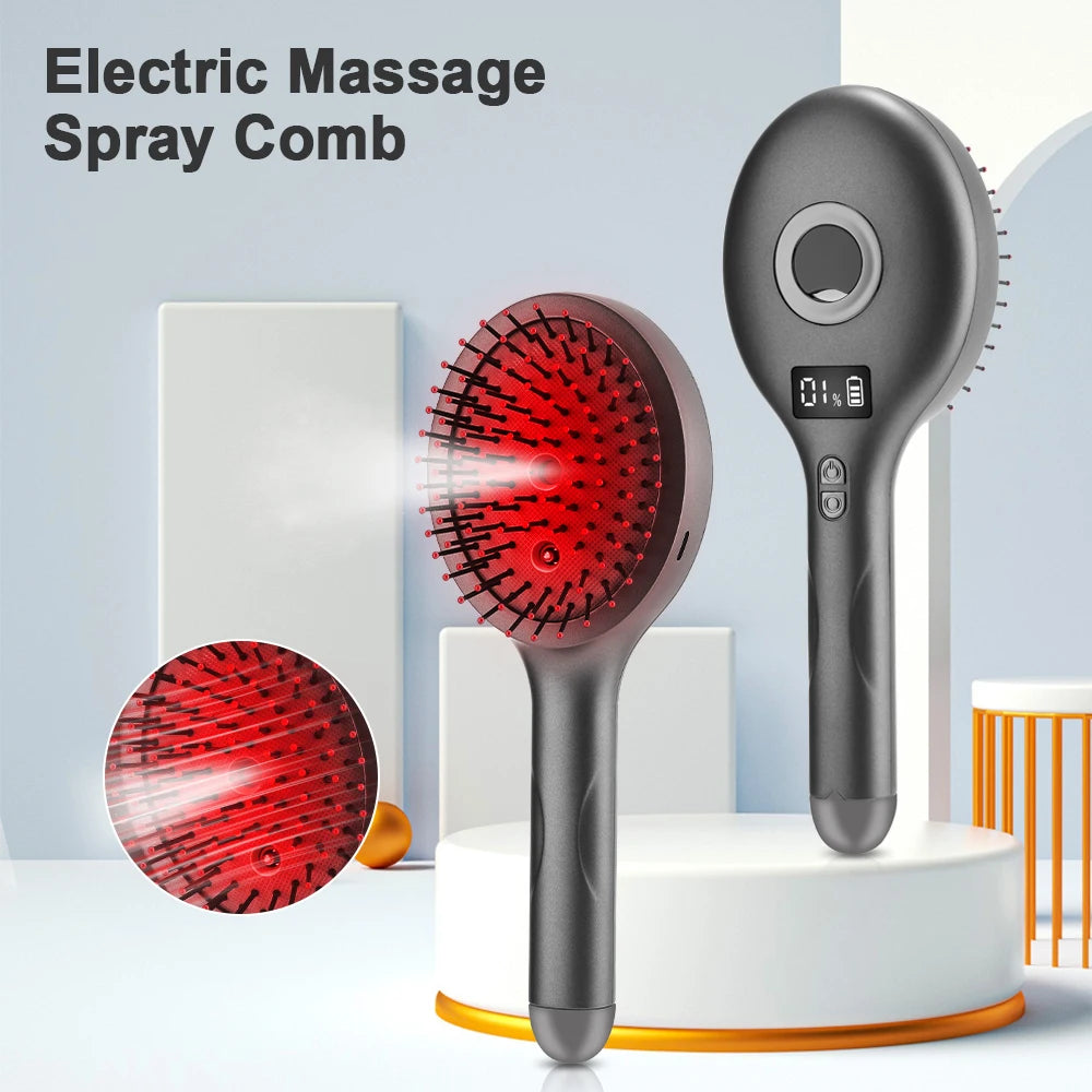 Electric Scalp Massager Comb – 4-Mode Hair Oil Applicator for Growth & Relaxation
