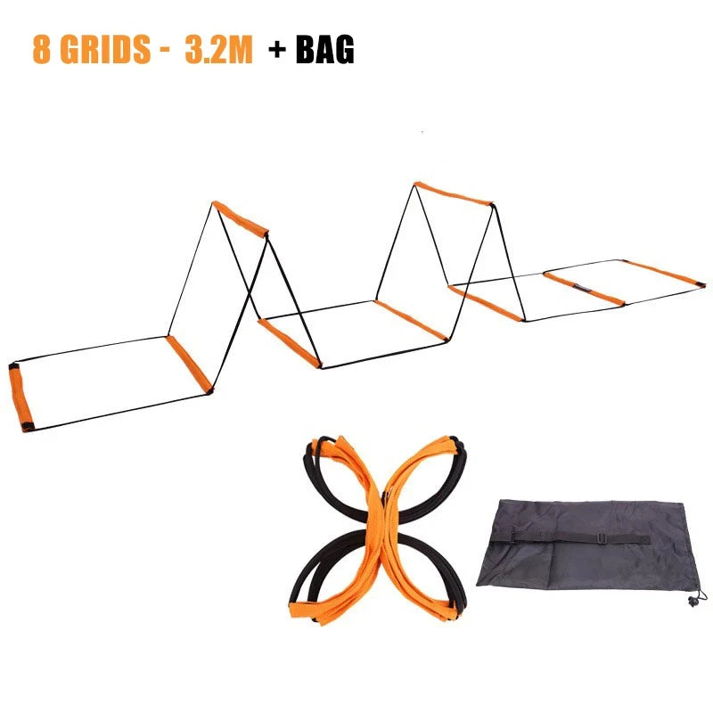 Dual-Use Agility Ladder – Football Soccer Speed & Jump Training Ladder for Sports