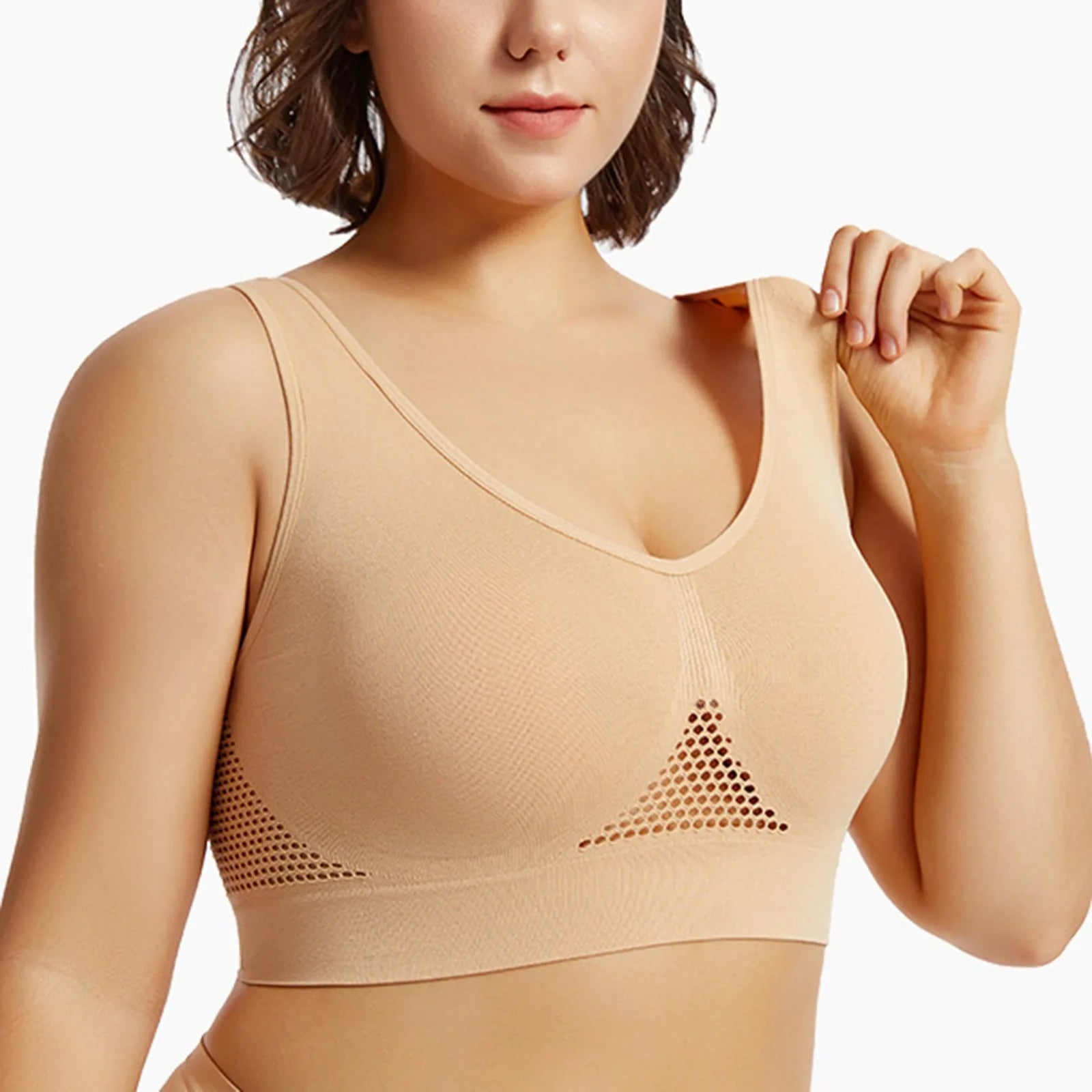 🔥 Shockproof Sports Bra – Beautiful Back Anti-Sag Fitness Top