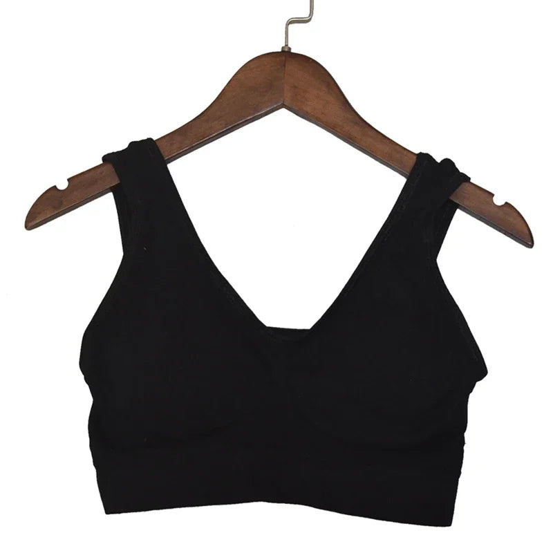 👙 Hollow Out Sports Bra – S–6XL Seamless Padded Gym Fitness Top